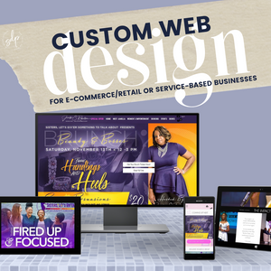 Custom Web Design Only (Add-Ons Available)